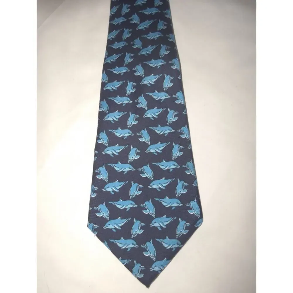 Dolphin Silk Neck Tie -0812T20
